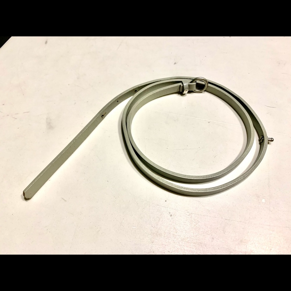 Light Gray Real Leather Belt Chinese High End Famo